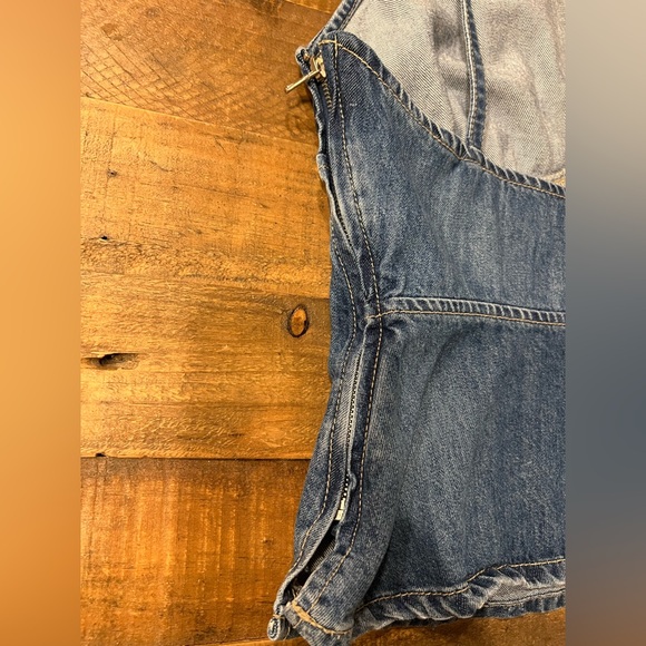 Zara Blue Denim Top | Size S - Picture 3 of 4